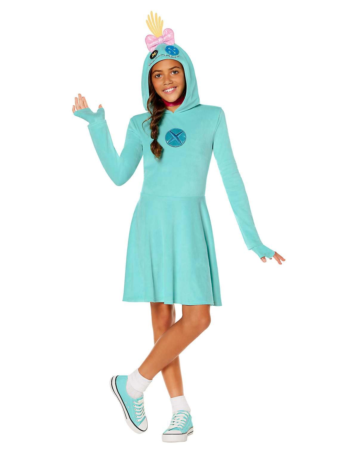Spirit Halloween Lilo & Stitch Kids Scrump Dress Costume - Officially Licensed Disney Kids Halloween Dress Up Kit