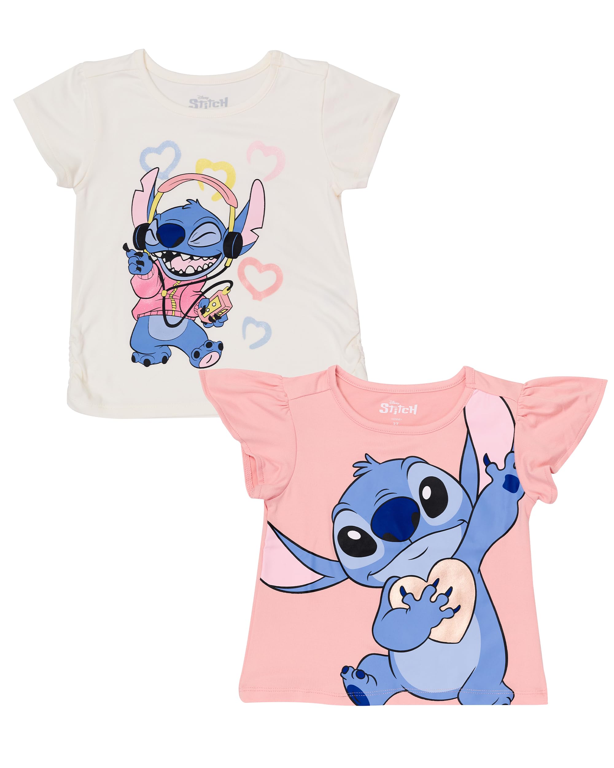 Disney Minnie Mouse & Lilo and Stitch Short Sleeve T-Shirts for Girls Toddlers Cutest Summer Outfits