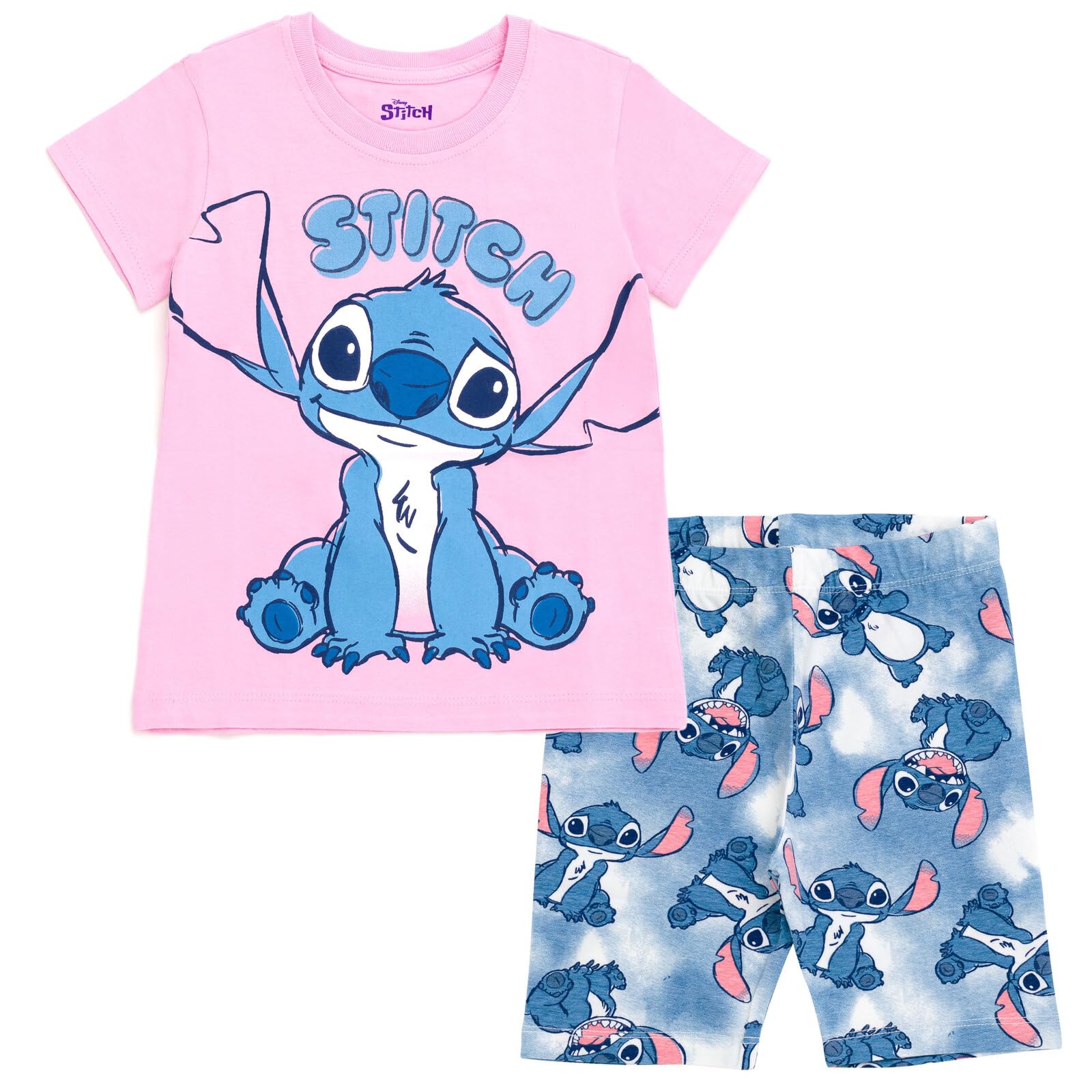 Disney Moana & Winnie The Pooh & Lion King & Pixar & Toy Story & Lilo & Stitch T-Shirt & Shorts Set for Little to Big K